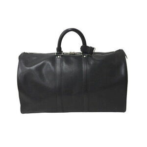 Louis Vuitton Keepall Boston Bag Black Epi Leather